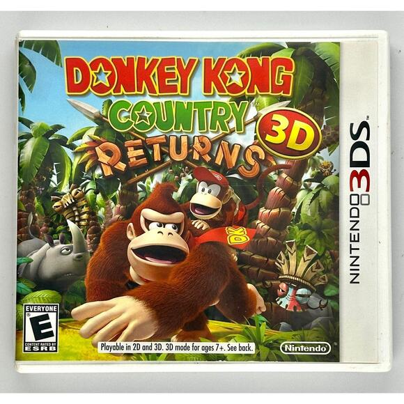 Donkey Kong Country Returns Nintendo 3DS 2013 CIB Complete - Picture 3 of 5